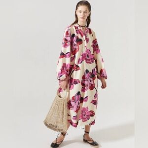 Lanhtropy Sake Dress in Hibiscus Size L NWT